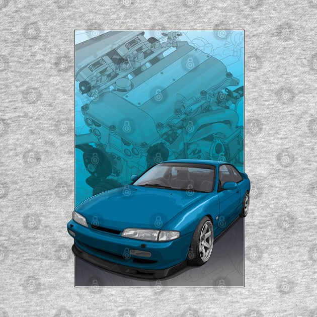 S14 zenki with SR20 background. by ArtyMotive